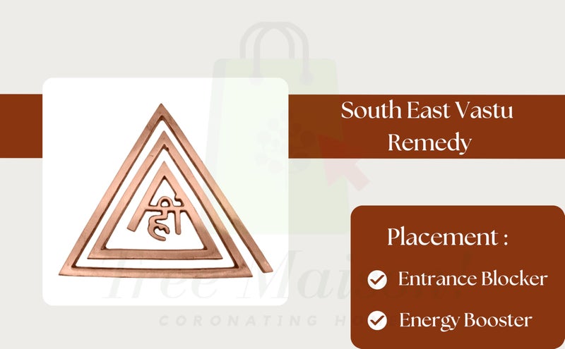 TREEMAISON Vastu Copper Helix | Copper (Hii) Helix Fire (South-East) Main Door Entrance | Toilet Dosh Correction | Vastu Remedies | Size - 4 Inch | Pack of 3 - Image 4