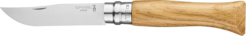 Opinel No.06-No.09 Premium Woods, Stainless Steel Folding Pocket Knife, Made in France (No.09/Oak) - Image 2