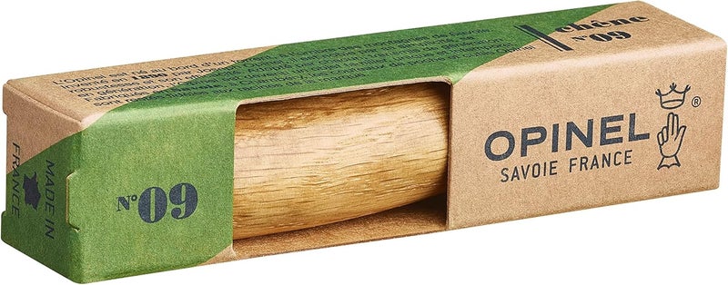 Opinel No.06-No.09 Premium Woods, Stainless Steel Folding Pocket Knife, Made in France (No.09/Oak) - Image 3