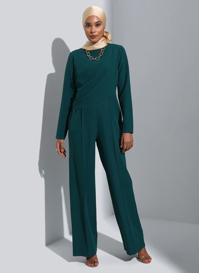 Refka by modanisa Emerald - Evening Jumpsuits - Refka