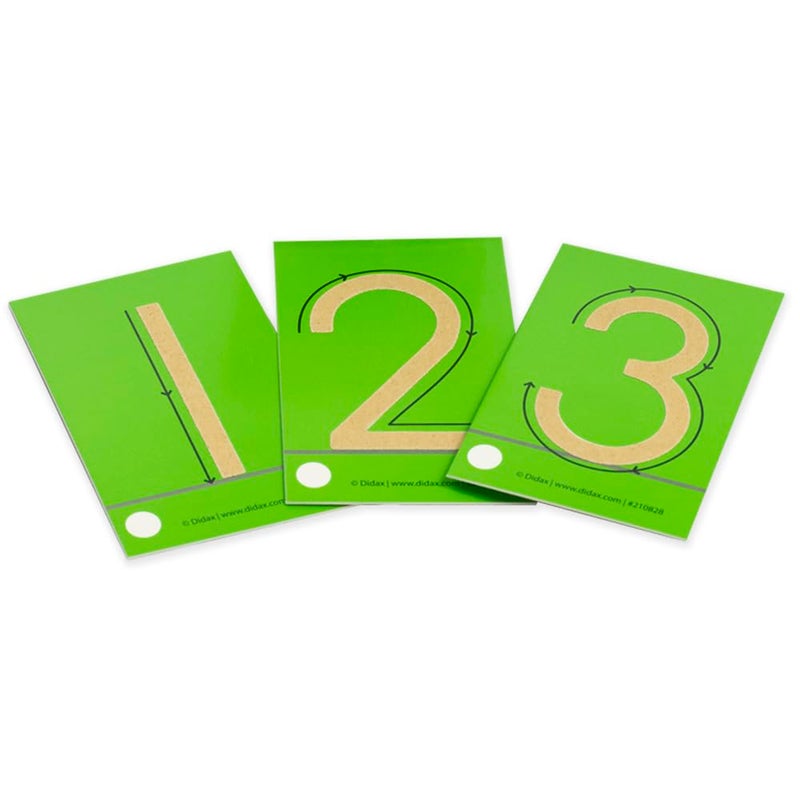 Didax Sandpaper Numerals - Tactile Learning Cards for Early Math Skills - Image 3