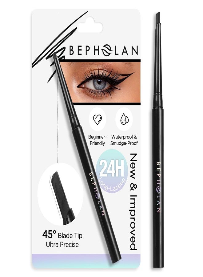 BEPHOLAN Black Eyeliner Pencil, Waterproof Eyeliner Pen D-Tip Precision Smudge Proof Long Lasting Eye Liner Beginner Friendly Ideal for Waterline & Daily Eye Makeup - Image 1