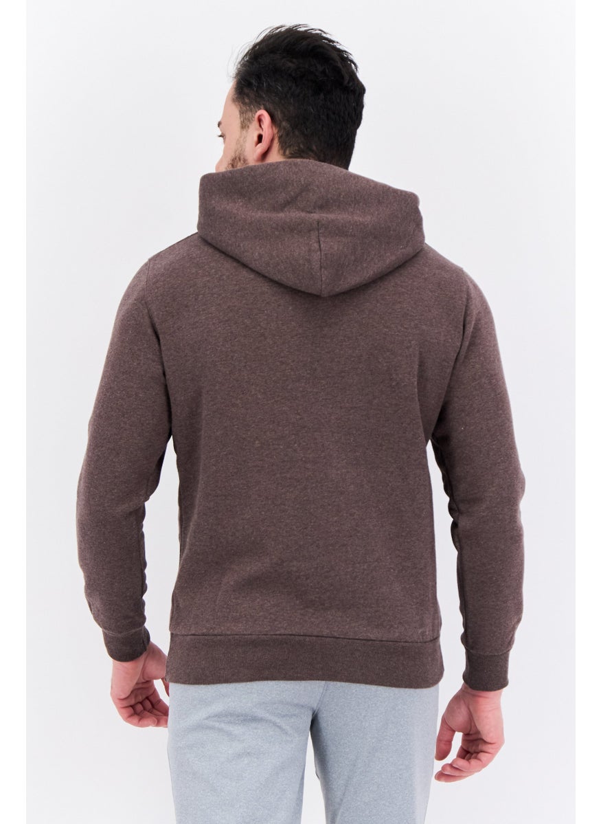 Champion - Men Sportswear Fit Long Sleeves Running Sweatshirt, Brown - Image 1