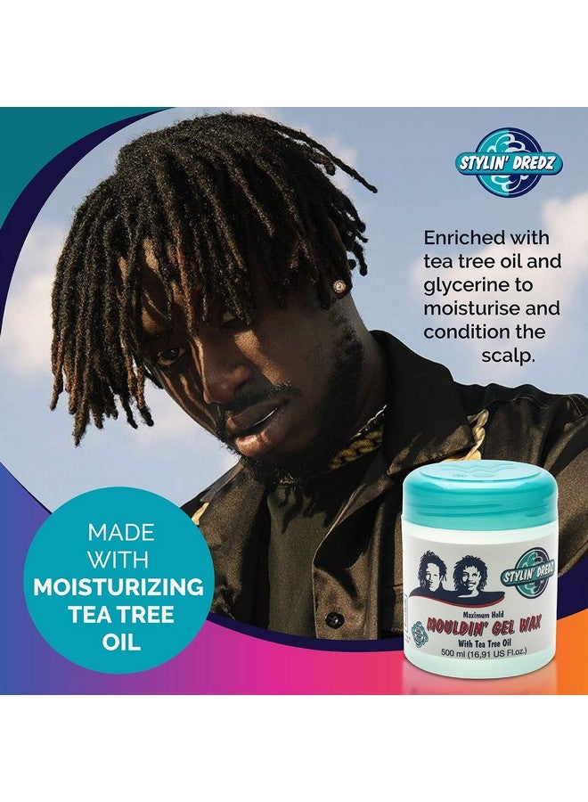 Stylin Dredz Mouldin' Gel Wax With Tea Tree Oil - Twist N Lock - Maximum Hold (500 Ml, Single) - Image 5