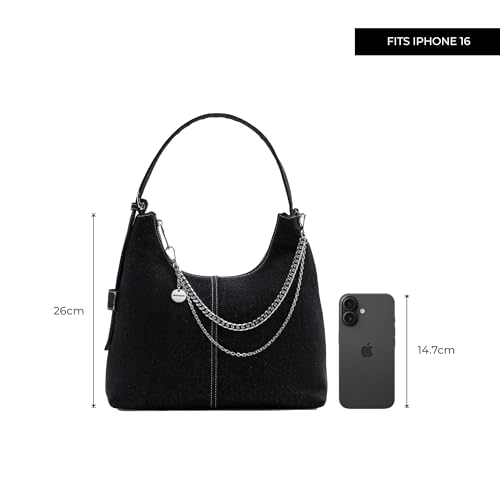 Miraggio Rio Hobo Bag (Black) - Image 3