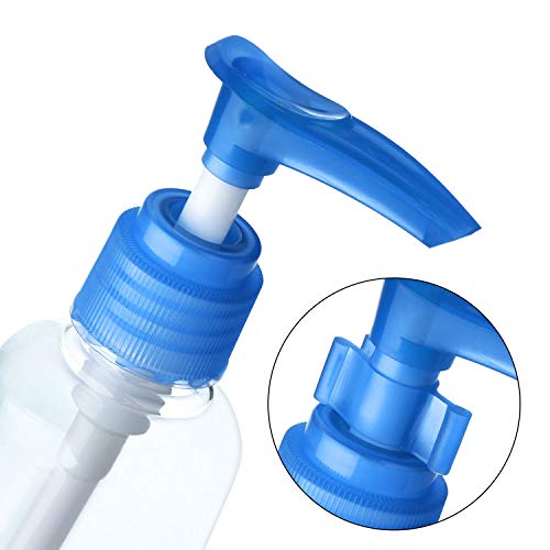 KABEER ART Plastic 100 ml Empty Printed Lotion, Cream, Soap Dispenser, Bottle With Pump Action And Safety Lock Set Of 3 Pc - Image 3