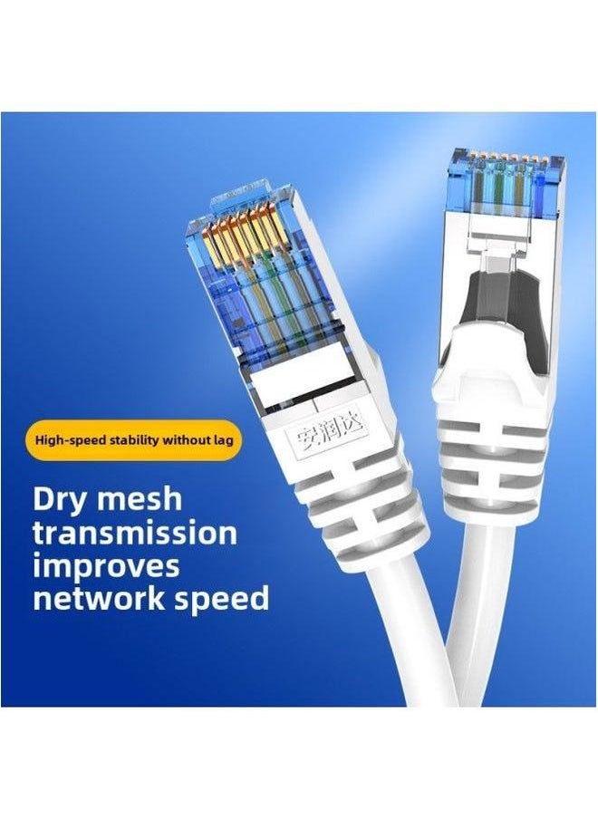 Generic Gigabit Six Types Of Network Cable Finished Jumper Computer Twisted Pair Router Switch Connection Line Manufacturers Wholesale-Color:Blue Category 6 【gigabit Cable】 Thick Core-Line Length:10 M  - Image 3