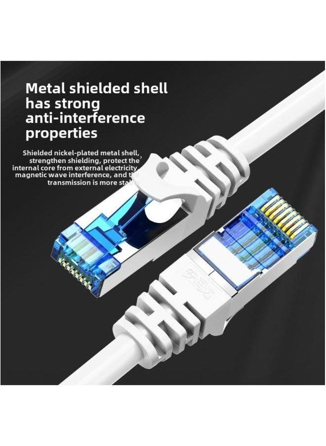 Generic Gigabit Six Types Of Network Cable Finished Jumper Computer Twisted Pair Router Switch Connection Line Manufacturers Wholesale-Color:Blue Category 6 【gigabit Cable】 Thick Core-Line Length:10 M  - Image 5