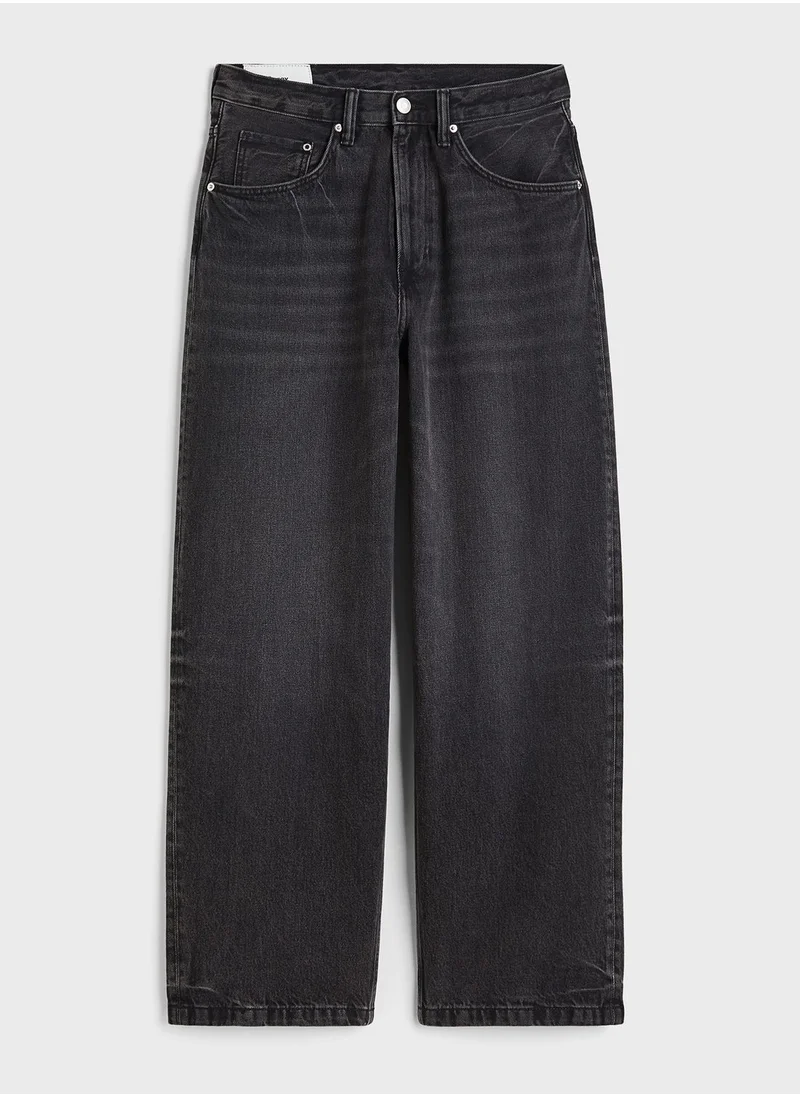 H&M Light Wash Baggy Fit Jeans
