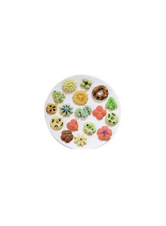 مجموعة أدوات تزيين البسكويت وتزيين الكيك مكونة من 18 قطعة من مجموعة مطبخ الخبز لتشكيل البسكويت - Image 3