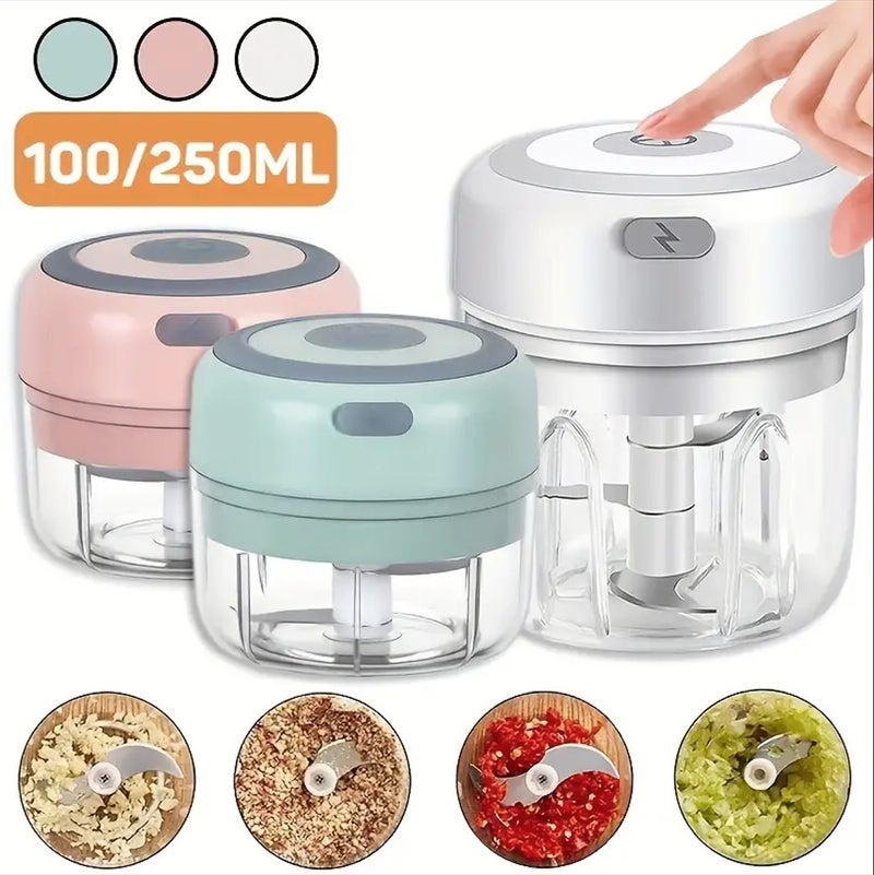 Mini Electric Garlic Mixer Wireless Electric Garlic Mixer Garlic Puller Garlic Sputter Garlic Press Machine Household Garlic Mixer - Image 5