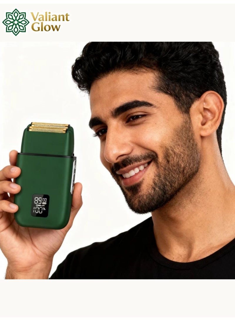 Valiant Glow High-end men's electric shaver with LED display | beard trimmer for men | Electric Cordless Shaver | mini shaver | Wet & Dry Waterproof Shaver. - Image 2