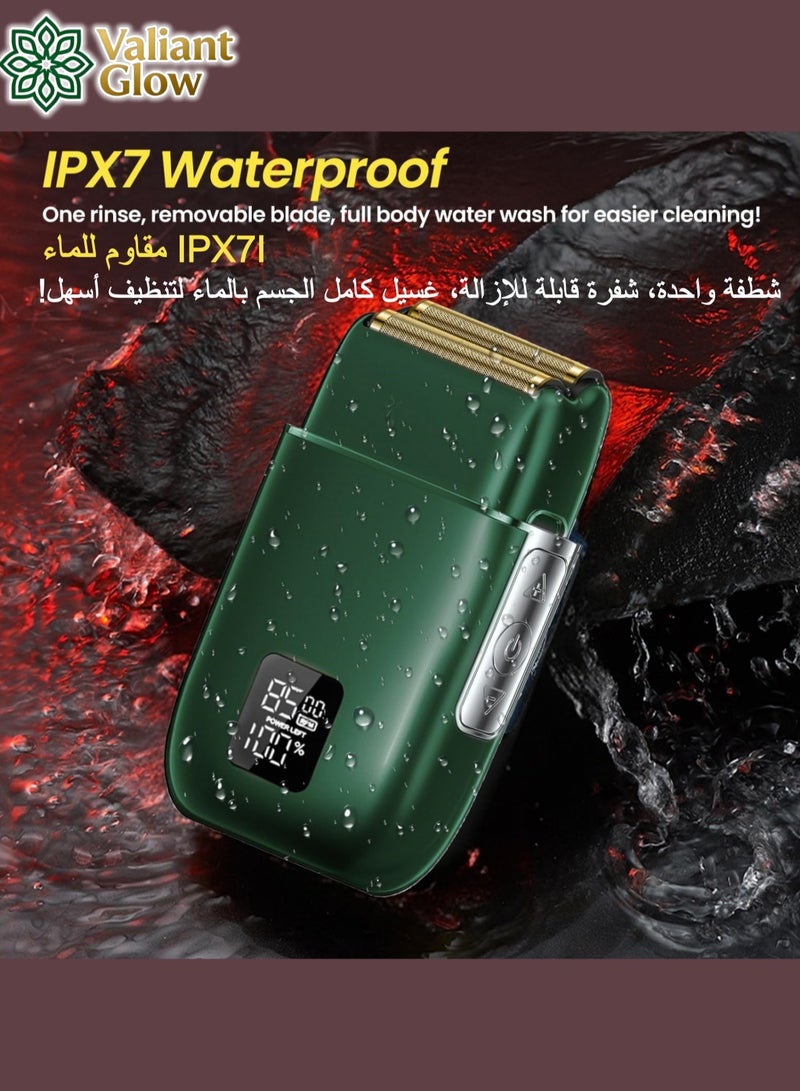 Valiant Glow High-end men's electric shaver with LED display | beard trimmer for men | Electric Cordless Shaver | mini shaver | Wet & Dry Waterproof Shaver. - Image 4