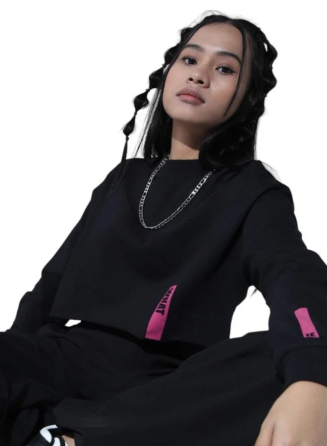 هوبرهولمي تيشيرت نسائي أسود كلاسيكي كاجوال متعدد الاستخدامات