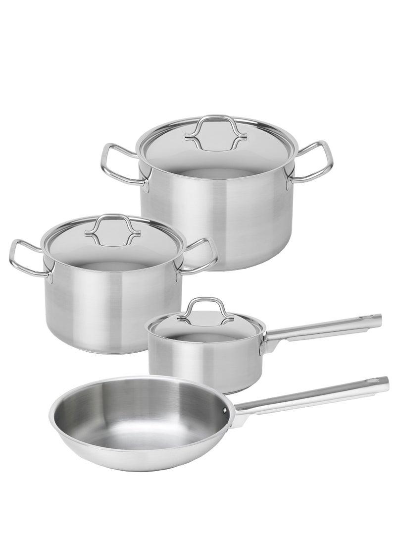 TEKA 7-piece Induction Cookware Set Stainless Steel 