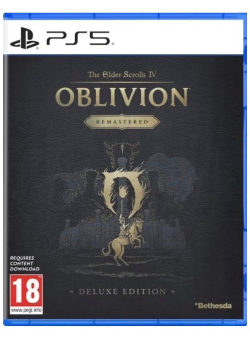 Bethesda Softworks The Elder Scrolls IV: Oblivion Remastered – Deluxe Edition for PlayStation 5 (PS5) | Open-World Fantasy RPG | Enhanced Visuals | Includes DLC | International Version | PEGI 18 - Image 1