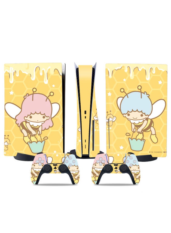 Loquat PS5 Host Sticker Ps5 Optical Drive Digital Version Lightweight Handle Protective Film Cartoon Cartoon Pain Sticker Frosted Skins-Color:TN-DiskPS5-10468 - Image 3