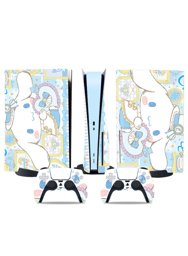 Loquat PS5 Host Sticker Ps5 Optical Drive Digital Version Lightweight Handle Protective Film Cartoon Cartoon Pain Sticker Frosted Skins-Color:TN-DiskPS5-10468 - Image 1