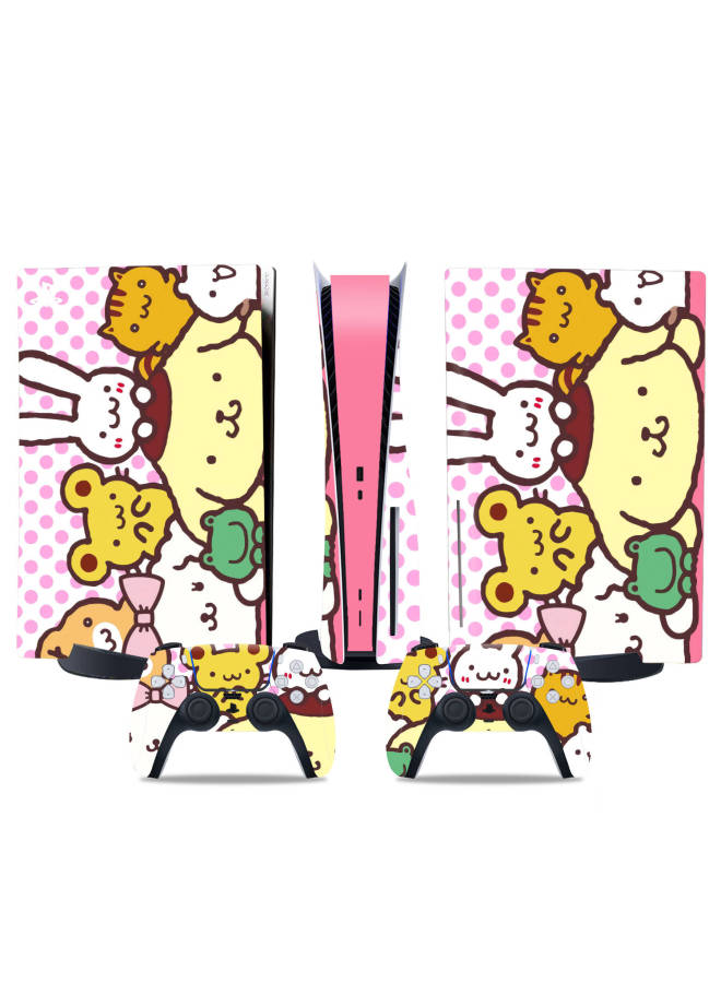 Loquat PS5 Host Sticker Ps5 Optical Drive Digital Version Lightweight Handle Protective Film Cartoon Cartoon Pain Sticker Frosted Skins-Color:TN-DiskPS5-10468 - Image 4