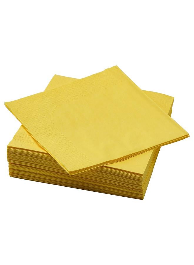 جرين تايجر منديل ورقي، أصفر، 40×40 سم - Image 1