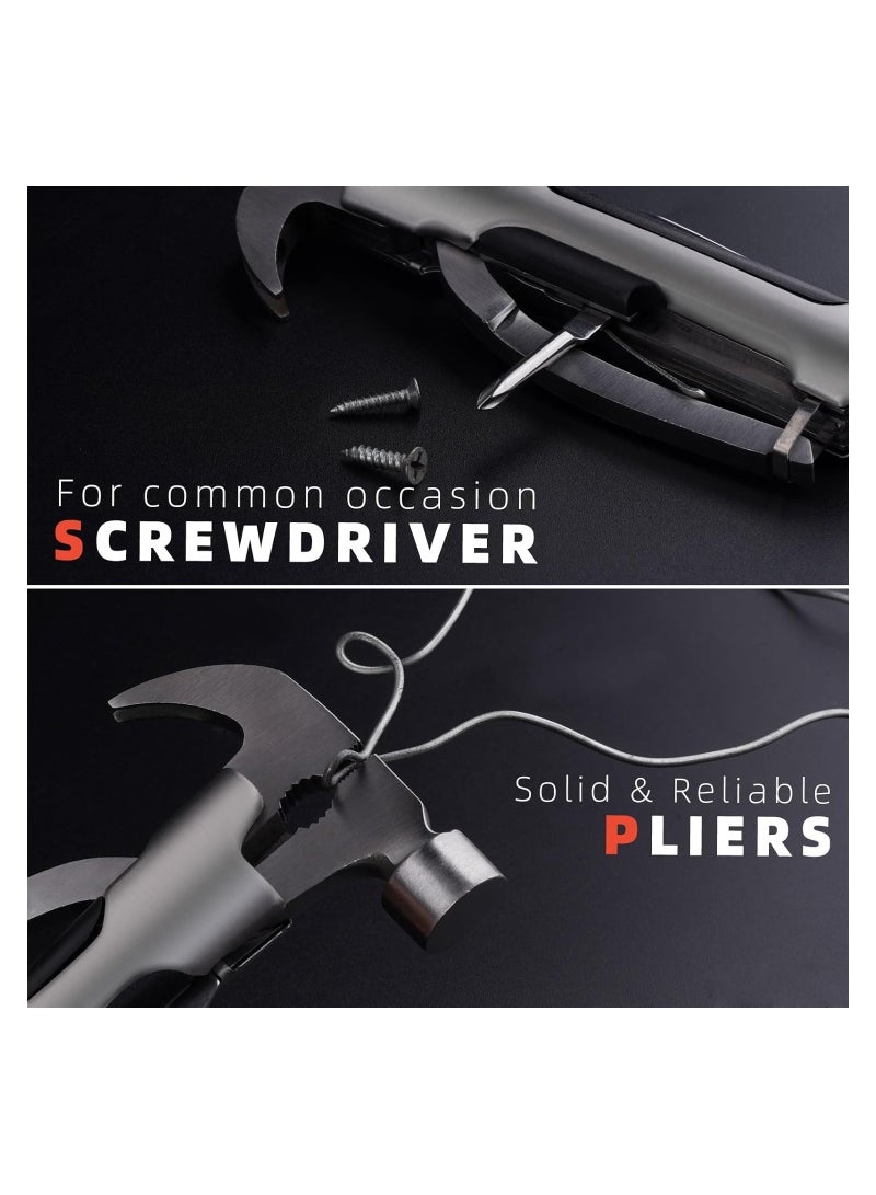 SOLARAE Versatile Camping Multitool Accessories - Perfect Gifts for Men, Husbands, Boyfriends, and Partners. Ideal Mini Hammer Gadgets for Birthdays, Anniversaries, Weddings, and Housewarming Celebrations. - Image 5