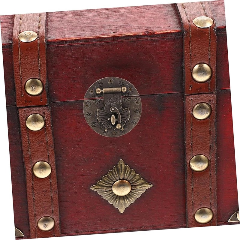 Vintage Antique Wooden Box Hasp Latches 2 Pack Small Padlock Buckle For Jewelry Tool Box - Image 3