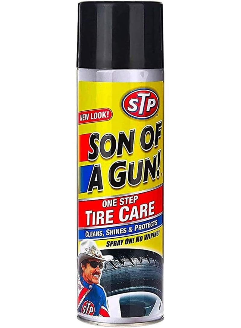 بخاخ STP Son Of A Gun (SOAG) للعناية بالإطارات بخطوة واحدة، 600 مل - ينظف، يلمع ويحمي