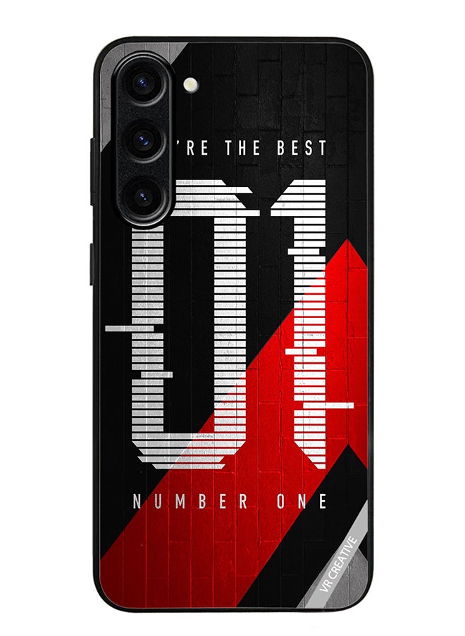 VR CREATIVE - Protective Case Cover For Samsung Galaxy S23 FE Number One Design Multicolour - Image 1
