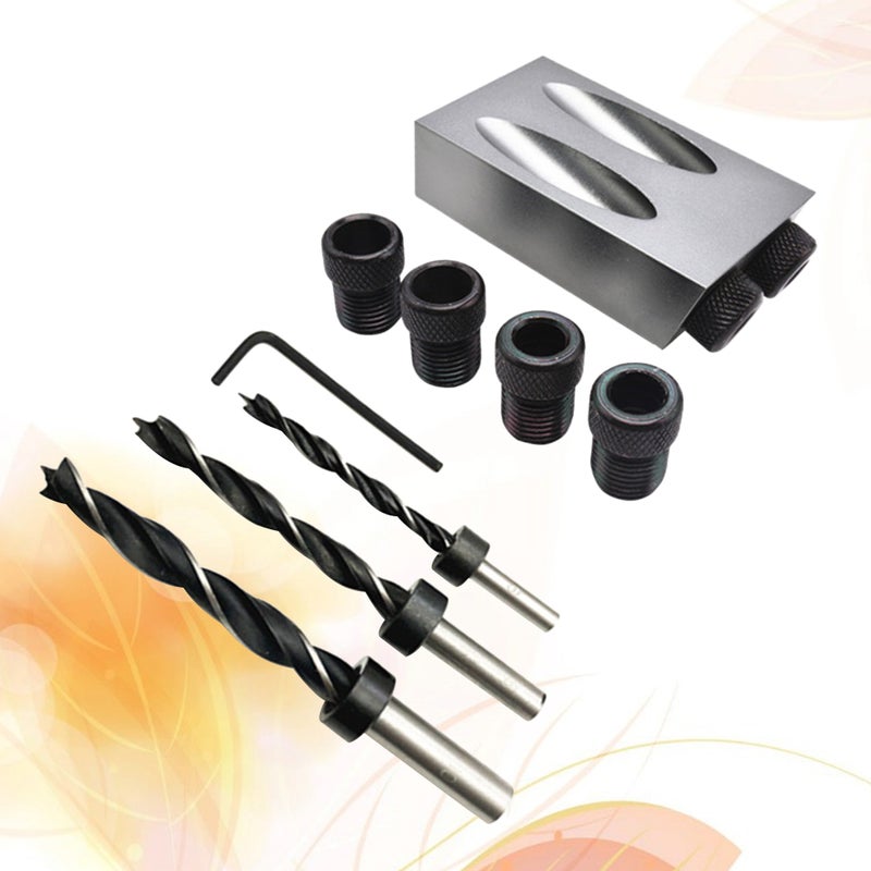 68 PCS Per Set Small Size Woodworking Use Hole Drill Use 15 Degree Angle Inclined Hole Grey - Image 2