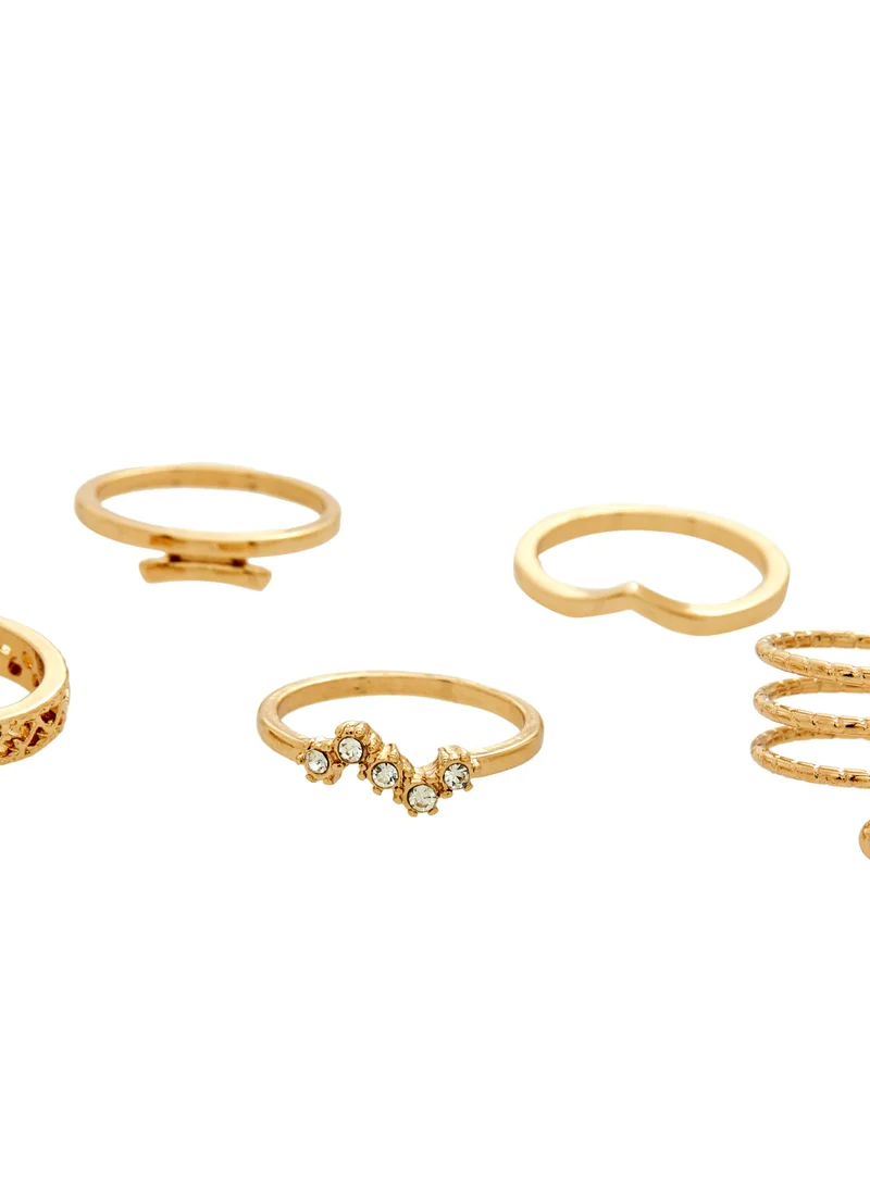 AMICA Set of 5 Assorted Rings