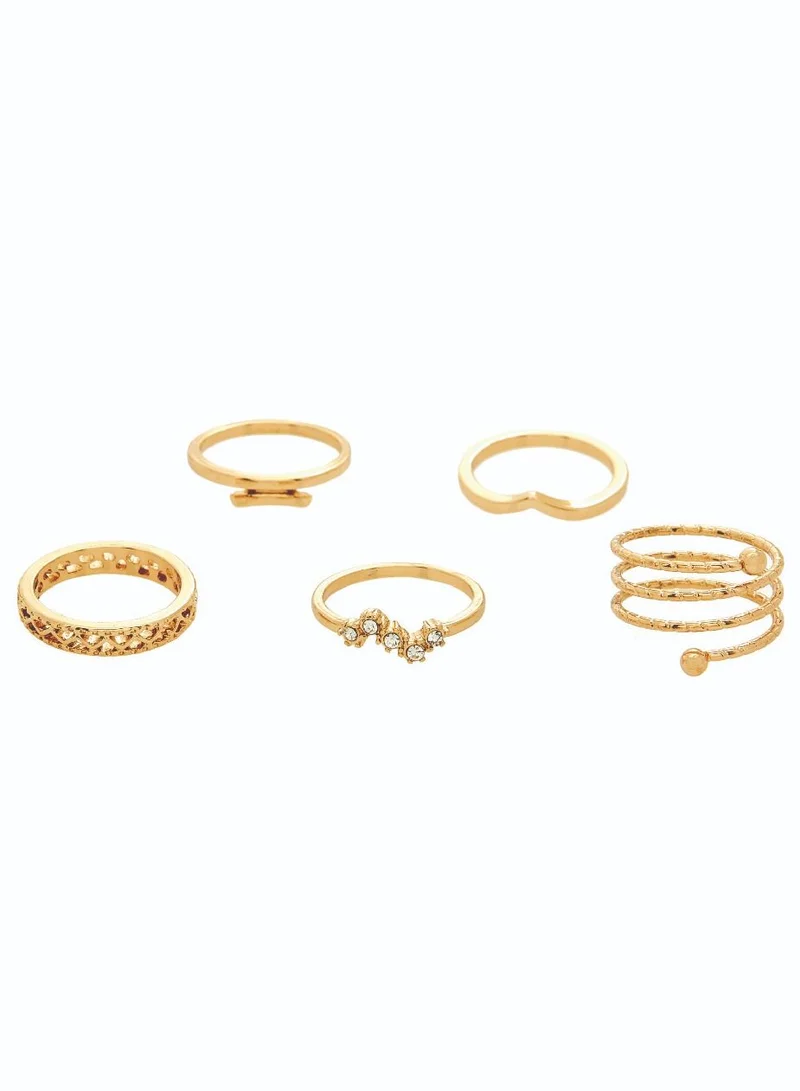 AMICA Set of 5 Assorted Rings