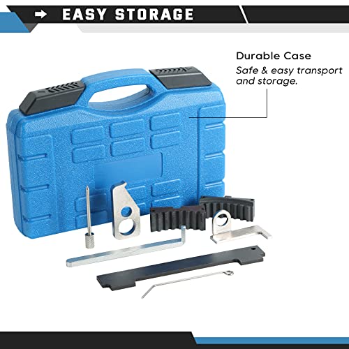 ATPEAM Engine Camshaft Tensioning Locking Alignment Timing Belt Tool Kit Compatible with Chevy Cruze Aveo Alfa Romeo Fiat 16V 1.4 1.6 1.8 en6340 km6340 - Image 5