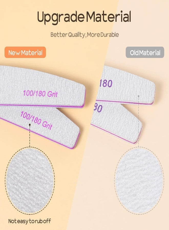 نيل ويند مبارد وملمعات أظافر NAILWIND، قابلة لإعادة الاستخدام، حبيبات 100/180، وجهان، قابلة للغسل، أدوات مانيكير لأظافر البولي، جل تمديد الأظافر، وأظافر الأكريليك، أدوات منزلية (حبيبات 100/180، وجهان، 3 قطع) - Image 5