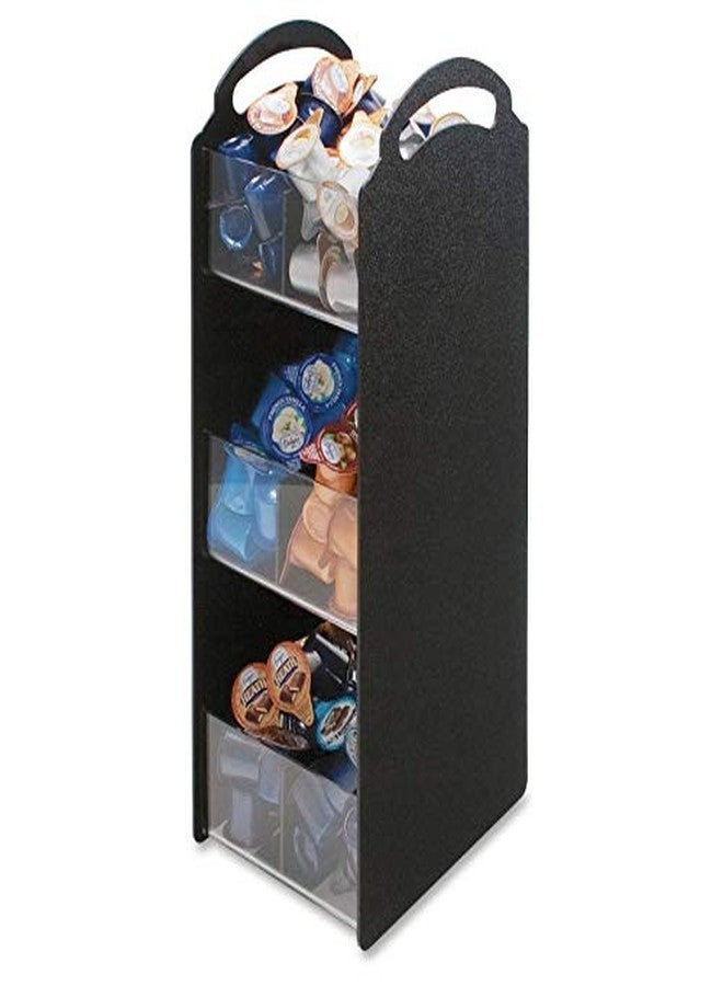 Vertiflex Commercial Grade Compact Condiment Organizer, 6 Compartments, 6.13 x 8 x 18, Black - Image 2