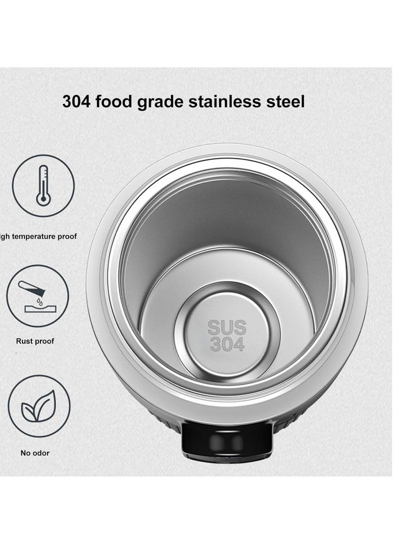 Excefore 12V/24V Car Heating Cup, 500ML Portable Electric Water Boiler, 304 Stainless Steel, Digital Display, Anti-Spill Lid, Leakproof, Variable Temperature Control, Ideal for Car/Truck Travel  - Image 5