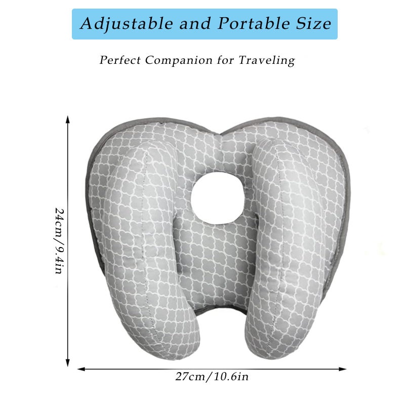 Yufiova Baby Head and Neck Support -Upgrade 2 in 1 Baby Travel Pillow Banana Shape Adjustable Baby Support Pillow,Toddler Car Seat Stroller Neck Support Travel Pillow for Toddler Boys Girls - Image 3