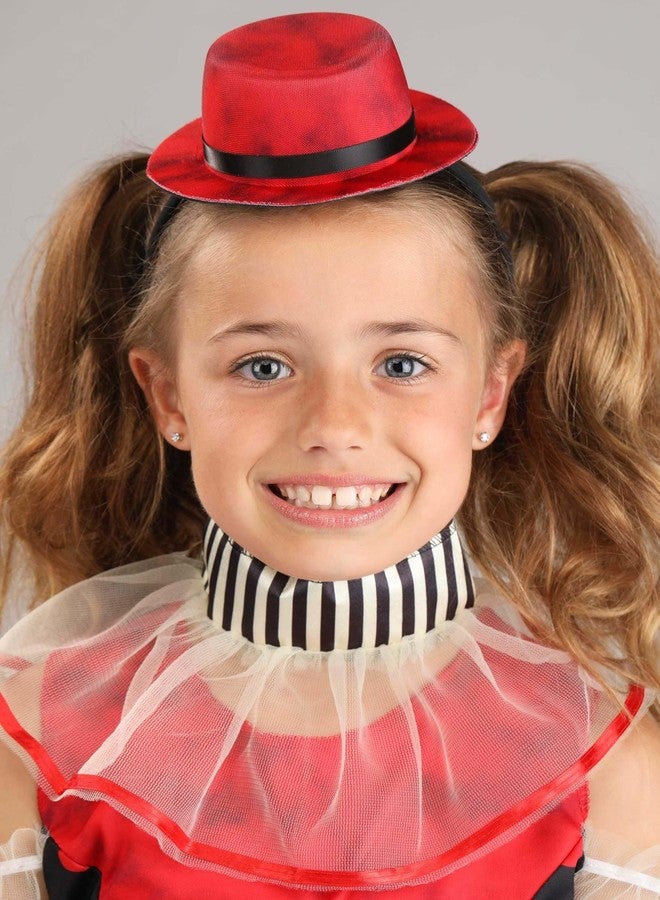 Fun Costumes Girl's Creepy Clown Costume - Scary Circus Clown Halloween Costume for Kid's Vintage - Creepy Doll Cosplay - Large - Multicolor - Image 4