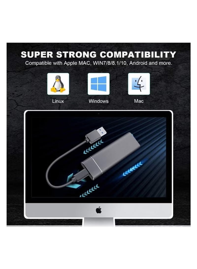 SSD External Solid State Drive Computer Backup USB 3.1 to Type C Support Data Storage Transfer for Windows XP PC Laptop and Mac 2TB (Memory 128G) Regular Model  - Image 2