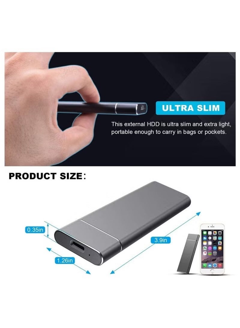SSD External Solid State Drive Computer Backup USB 3.1 to Type C Support Data Storage Transfer for Windows XP PC Laptop and Mac 2TB (Memory 128G) Regular Model  - Image 3