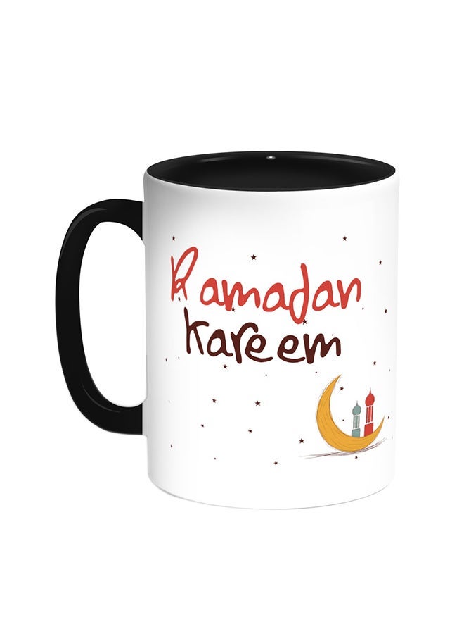 RYN Ramadan Kareem Printed Coffee Mug Black/White 11ounce