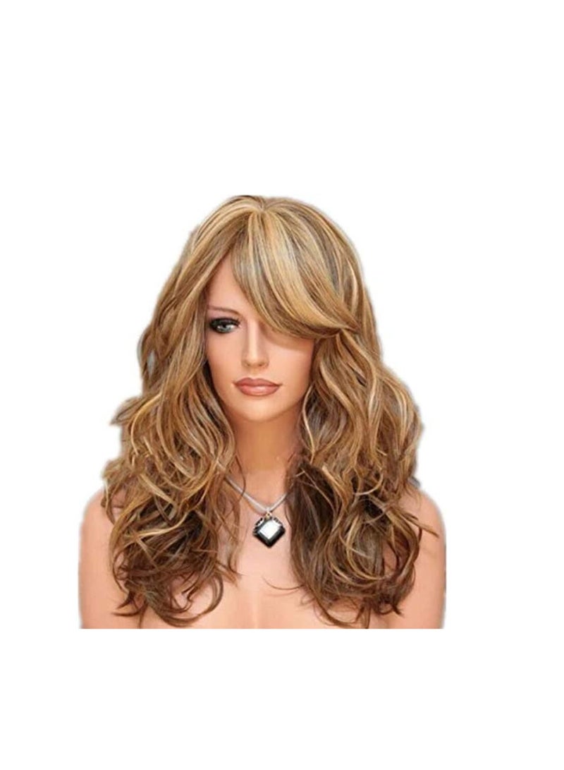 أوريتي أشقر كبير متموجة مع الانفجارات شعر مستعار طويل للنساء الطبيعية مثل الشعر الحقيقي -h132 - Image 4