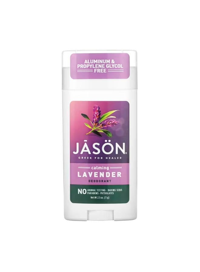 Jason Natural Deodorant Stick Calming Lavender 2.5 oz 71 g - Image 1