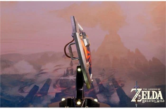 FIRST 4 FIGURES First4Figures The Legend of Zelda Breath of The Wild Hylian Shield Statue | Collector Edition, Black - Image 4