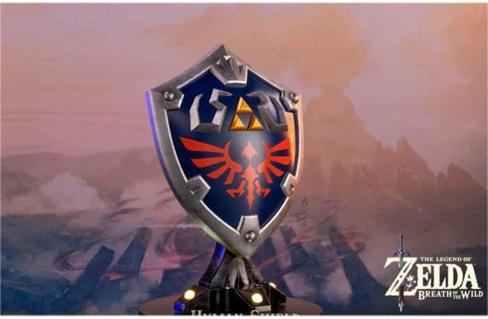 FIRST 4 FIGURES First4Figures The Legend of Zelda Breath of The Wild Hylian Shield Statue | Collector Edition, Black - Image 2