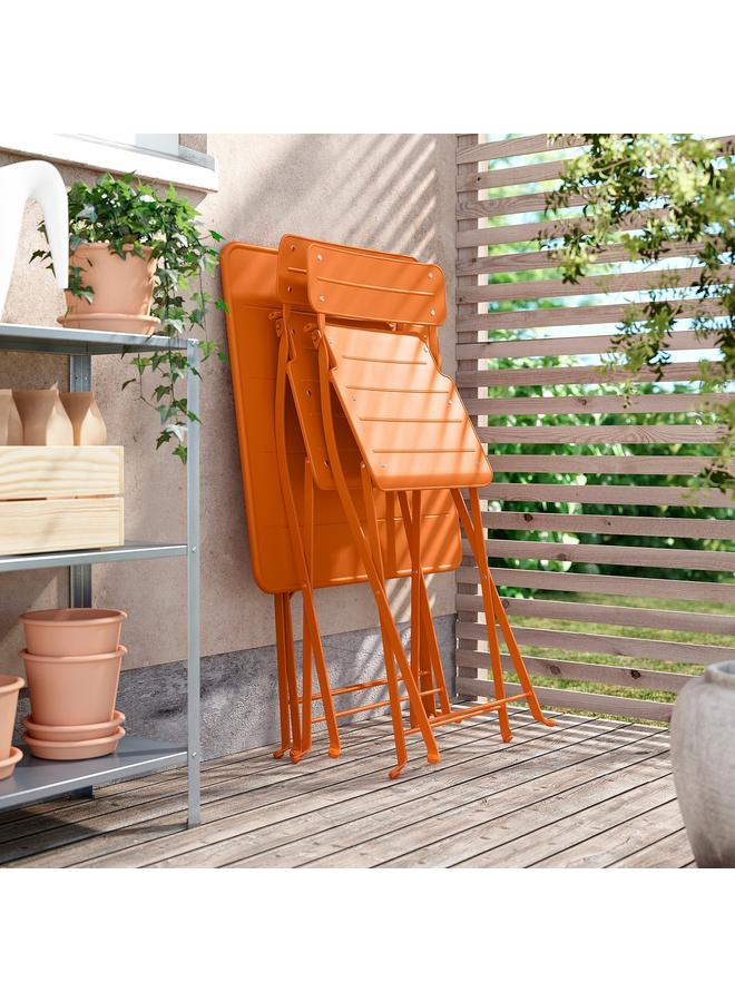erorex Folding Chair, Bright Orange Outdoor - Image 4