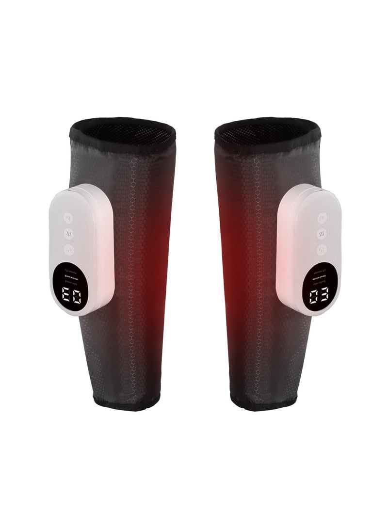 2Pcs Electric Leg Massager Leg Shaping Wireless Air Compression Heating Calf Massager with 3 Modes 3 Intensities Arm Body Circulation Muscle Relaxation Varicose Veins Physiotherapy - Image 2