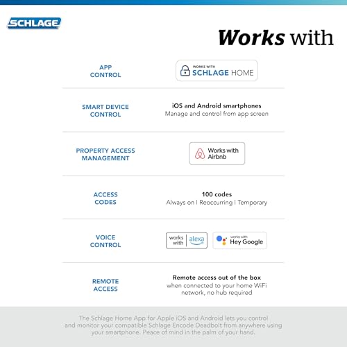 SCHLAGE قفل شلاغ إنكود الذكي WiFi للباب الأمامي - دخول بدون مفتاح مع تطبيق أو شاشة تعمل باللمس - يعمل مع أليكسا، هاي قوقل، و Airbnb - إنشاء رموز للضيوف - لون النيكل المصقول - Image 4
