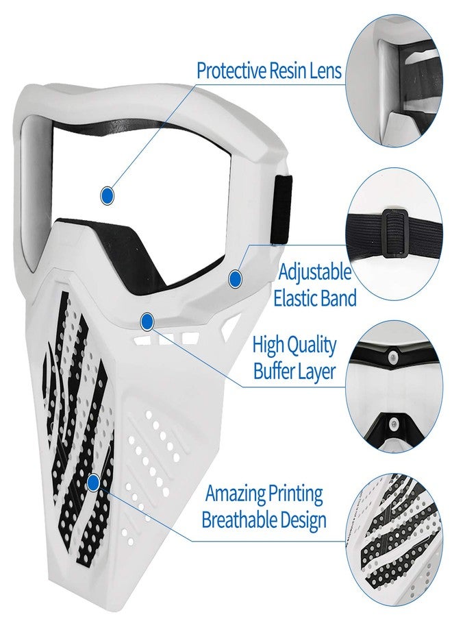 Surper 2 Pack Tactical Mask Compatible with Nerf Rival, Apollo, Zeus, Khaos, Atlas, Artemis Blasters Rival Mask - Image 4
