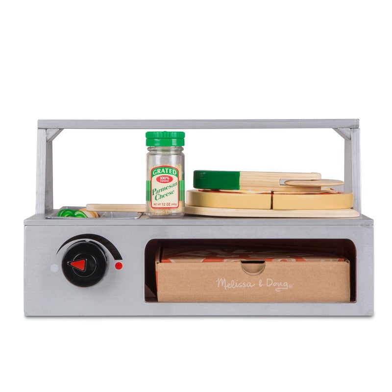 Melissa & Doug Top & Bake Pizza Counter Wooden Set - Image 2