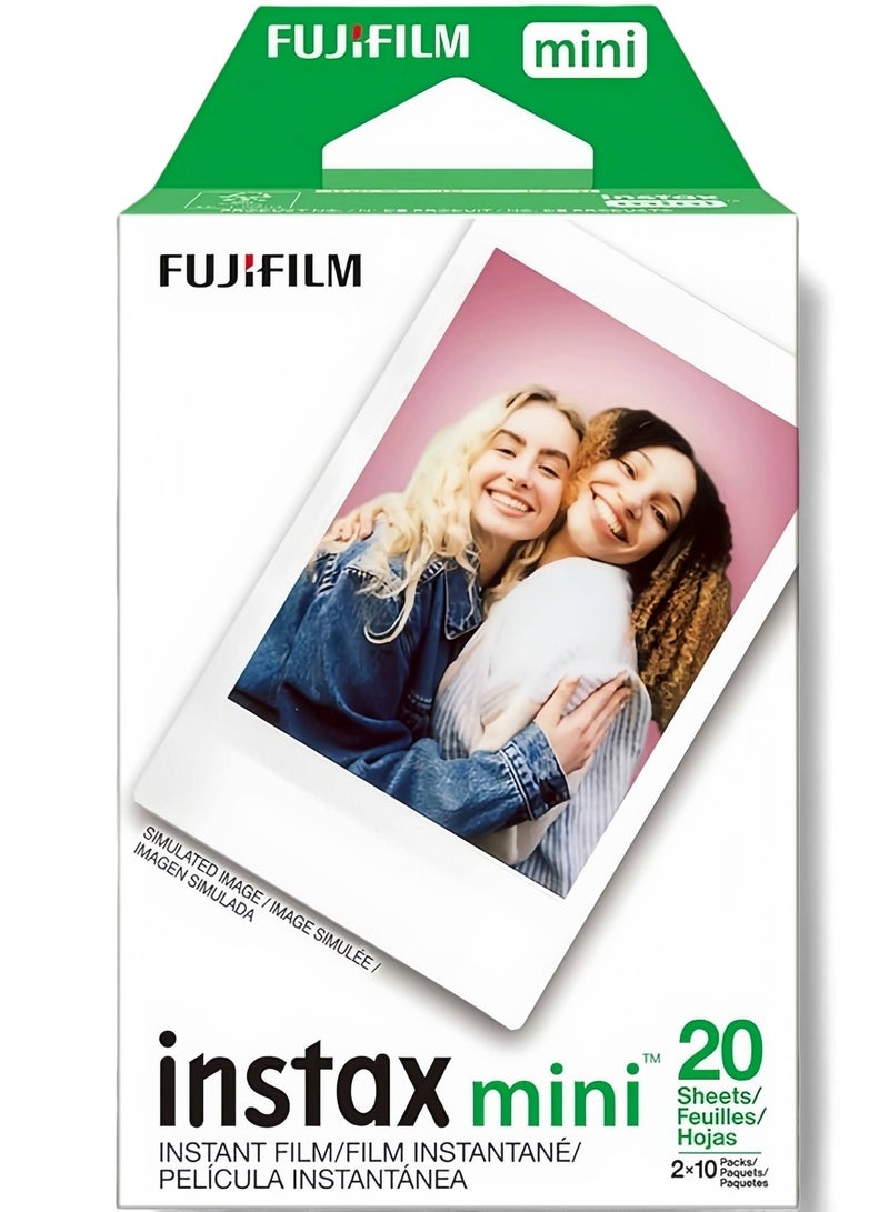 FUJIFILM Fujifilm Genuine INSTAX Mini Instant Film 2-Pack (20 Sheets, White) - Original Accessory for Mini 8, Mini 9, and Mini Series Cameras  - Image 2